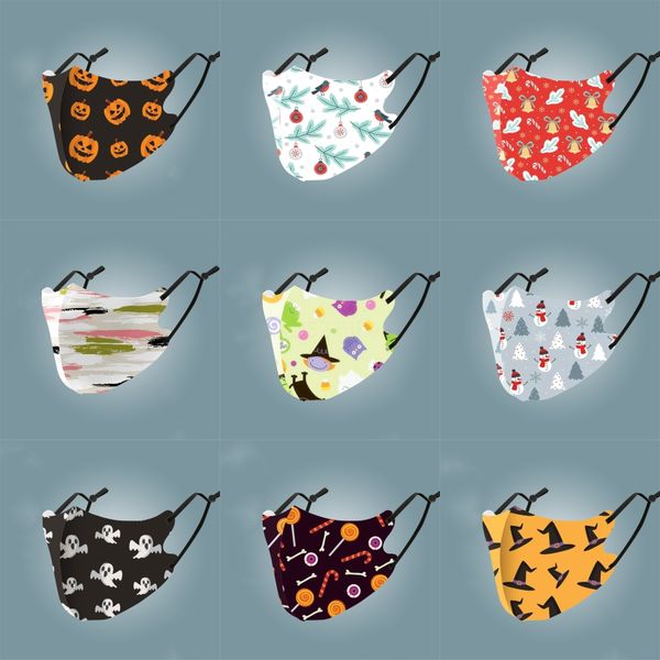 

cute little elephant printing party oy girls cartoon face maskswashable masks#685, Black