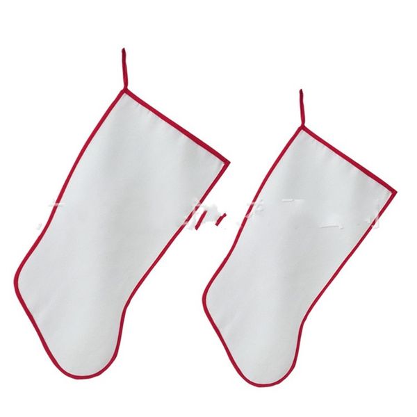 

fashion christmas candy bags decorations sublimation twill socks ornaments gifts red edge stockings 2020 popular new 5 15yp f2