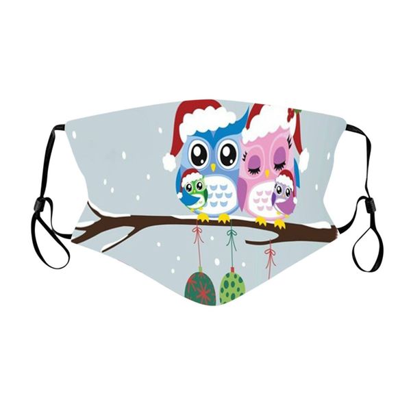 

activated fabric carbon christmas 2021facial mask outdoor mouth caps santa print face protection masque#yl5