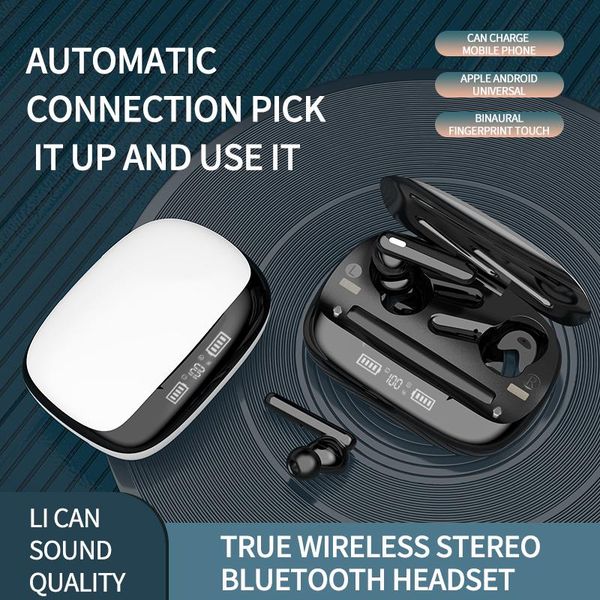 

new tws wireless bluetooth headphones stereo waterproof earphones in ear with mic headset sound deep bass for gym sport