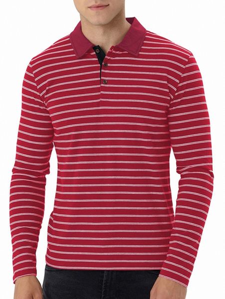 

men striped two tone polo shirt r3s2#, White;black