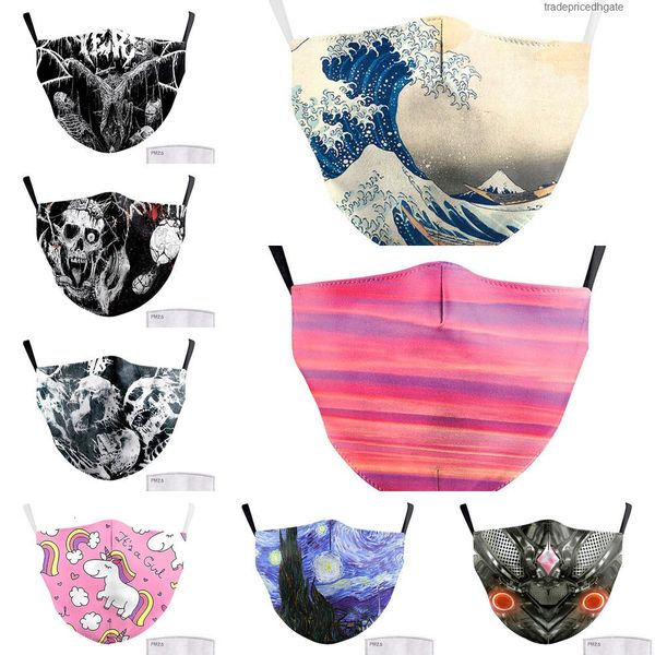 

factorybyyfclown big face print masks funny fabric mouth cover reusable protection dust w c27q