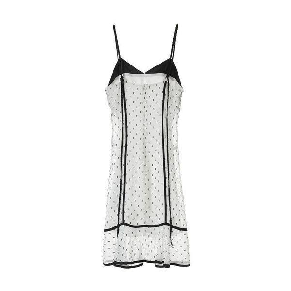 

sleeveless v-cleavage dressed as mermaid woman 2021 new summer vintage mini-dress girls'white shredded track spaghetti 9cdr, Black;gray