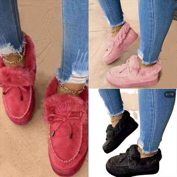 

zrb2z hedgehog new mujer mop cotton yarn slippers cotton warm snow winter home slippers woman men indoor shoes calzado women snow, Black