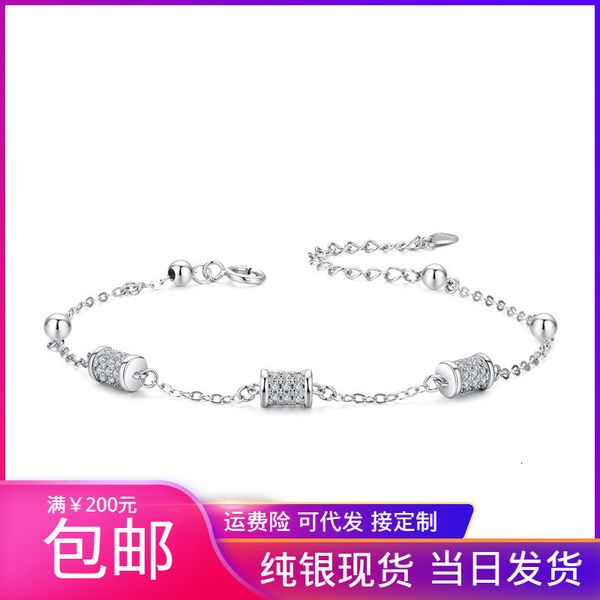 

simple style 925 sterling silver lutongzhu small manyao bracelet made in guangdong