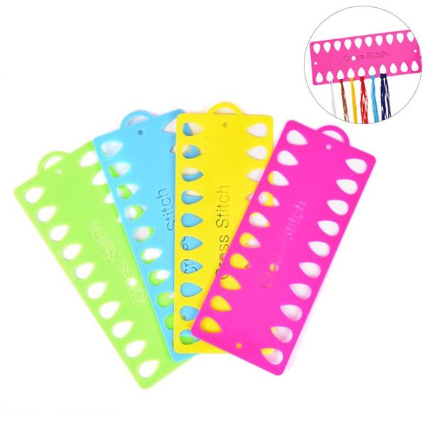 

sewing notions & tools plastic cross stitch row line tool 20 positions thread board yarn organizer embroidery accessory, Black