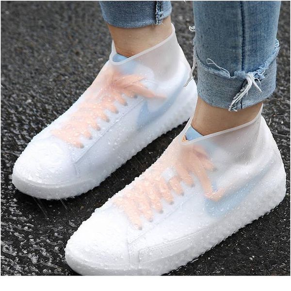 

shoes cover rain waterproof recyclable sile overshoes reusable rainproof men shoes covers rain boots non-slip bbyzyz
