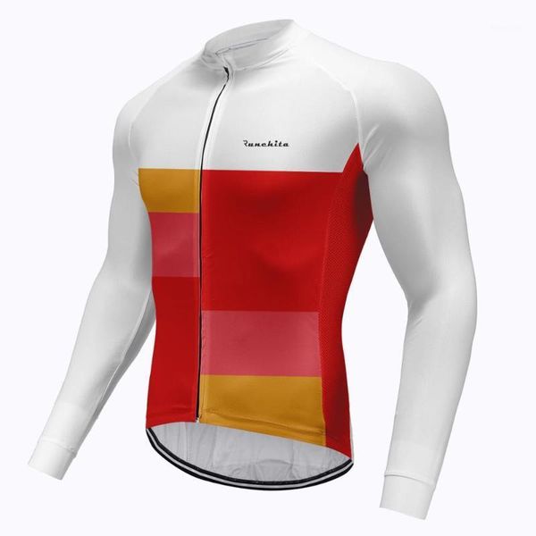 

2020 runchita long sleeve cycling jersey spring/autumn men's pro team cycling jersey ropa ciclismo bike bicycle clothes clothing1, Black;red