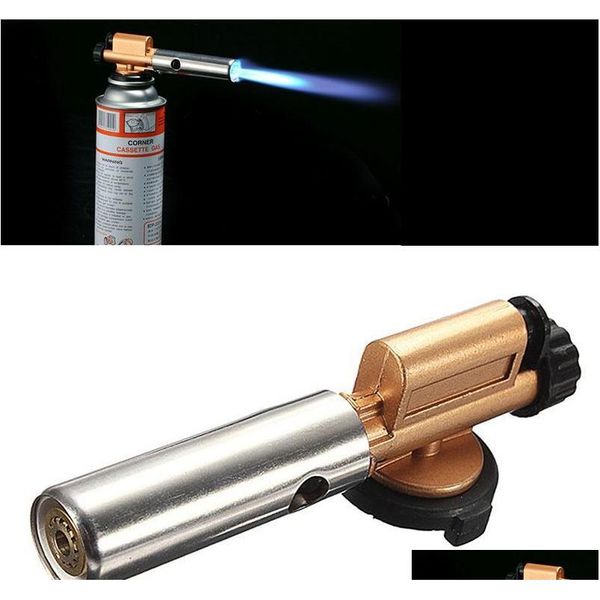 

electronic ignition copper flame butane gas burner gun maker torch lighter new xbbzw