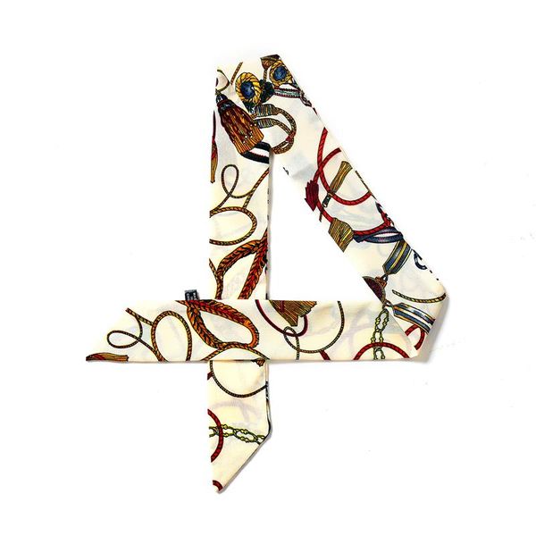 

2020 новый женский шелковый шарф тощий мода полосатый печати длинные сумки шарфы леди шеи ribbon tie foulard волос оголовье аксессуары wmtsi, Blue;gray