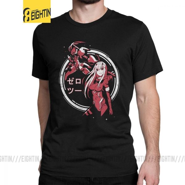 

men zero two strelitzia darling in the franxx funny short sleeve tees crew neck summer style sport hooded sweatshirt hoodie men t shirt
