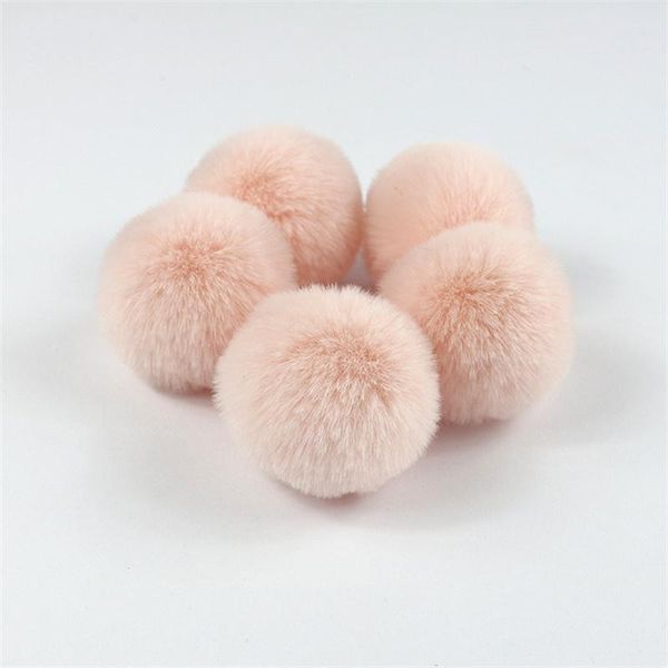 

10 pcs diy custom multicolor faux fur pompom hair ball 5cm small pompon rubber band hats clothing accessories christmas makeup bbyzud, Black;white