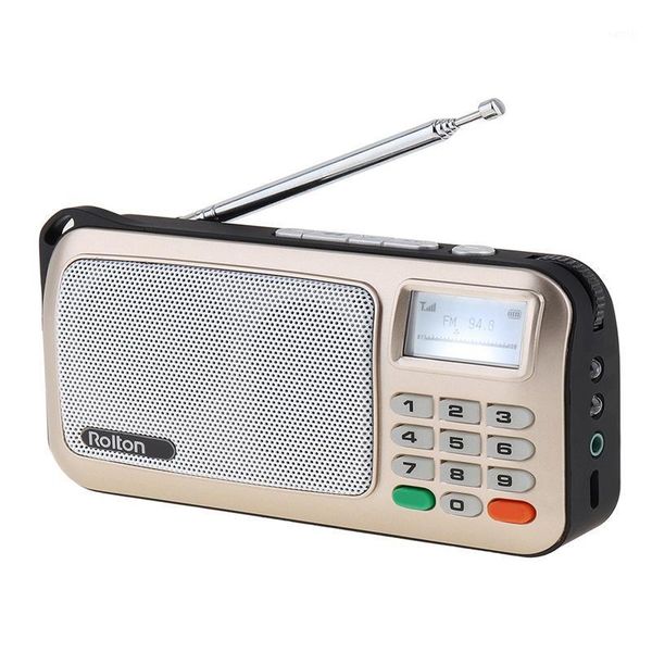 

rolton w505 portable radio handheld digital fm usb tf mp3 player speaker with led display subwoofer mp3 player/torch lamp1
