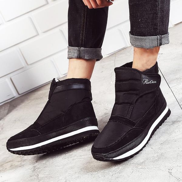 

2020 new men's boots snow boots winter big size 40-44 fashion sale, Black