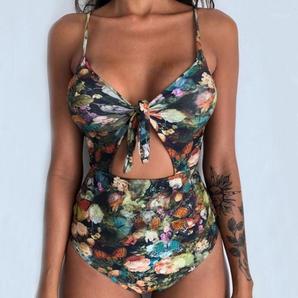 

rxrxcoco one piece swimwear women plus size floral bathing suit push up swimsuit female monokini 3xl beach wear tankini set1, White;black