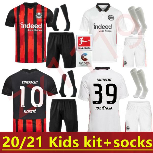 

20 21 молодость hinteregger eintratht франкфурт детский комплект silva silva dost kostic sow kamada paciencia chandler футболка, Black;yellow