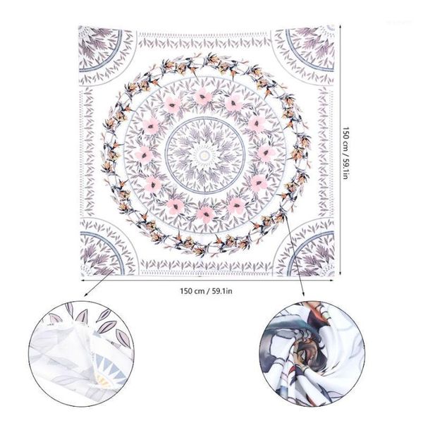 

tapestries beach towel 150x150cm square shape beautiful printed pattern wall hanging blanket decoration mandala1