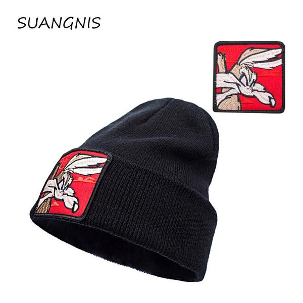 

2020 fashion casual beanies for men women warm knitted winter hat embroidery cartoon animal caps hip-hop skullies bone garros