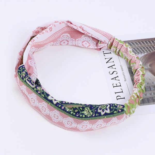 

headband knot turban hairband bohemian elastic twist head band hair accessories for women girls hair hoop fashion color headwear wmtlfi, Slivery;white