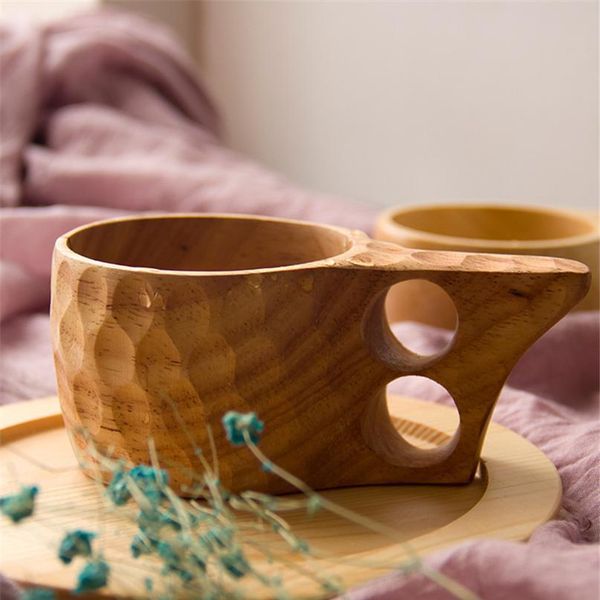 

200ml handmade natural wooden coffee cups milk tea water cup outdoor wood wine cup drinking mugs portable for ho bbyctj