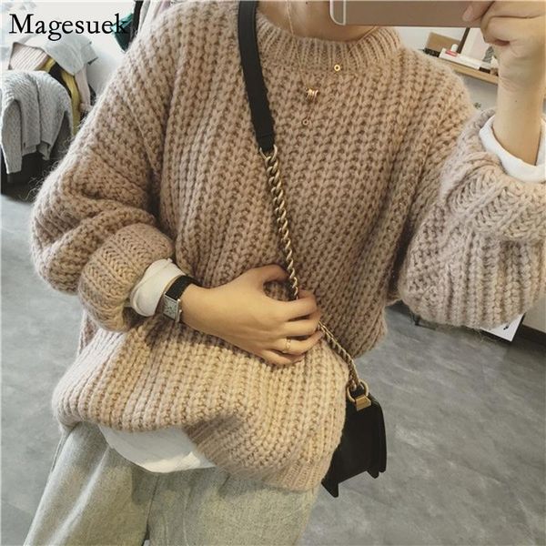 

women's sweaters autumn winter korean vintage sweater women jumper knitted pullover loose plus size woman pull femme 11629, White;black