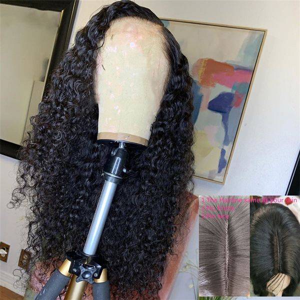 

side part long curly synthetic wigs with natural hairline high temperature for black women, Black;brown