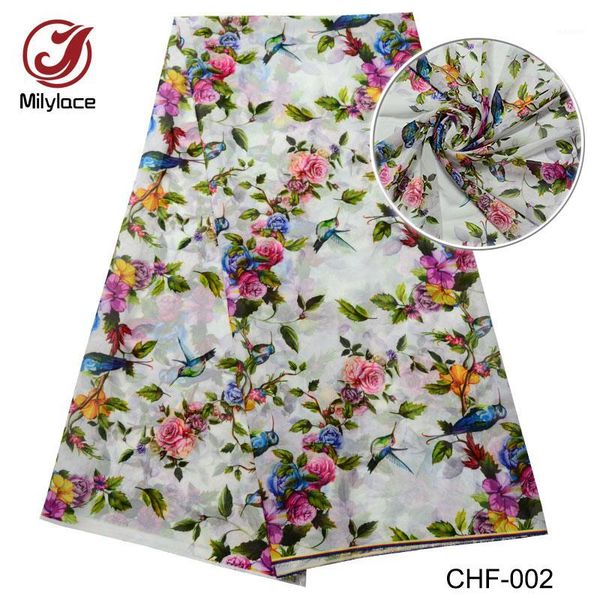 

african digital flower pattern printed chiffon fabric selling party chiffon fabric 5 yards per lot chf-0021, Black;white