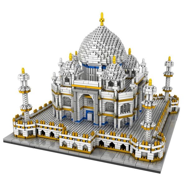 

9914 world famous architecture india taj mahal palace 3d model diamond mini diy building blocks toy for chi wmtejh rimmer