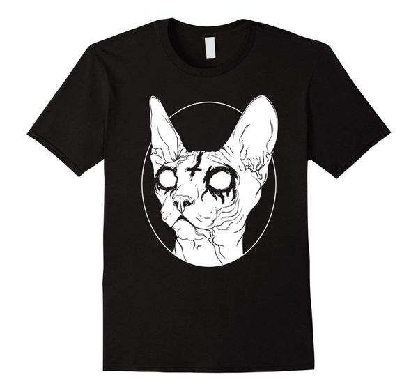 

black metal sphynx cat i goth and death metal new fashion summer male designing online t shirts sport hooded sweatshirt hoodie