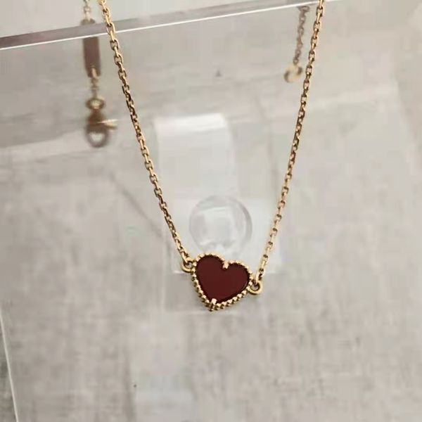 

summer chain fashion classic small carnelian heart bracelet women's chain, Black