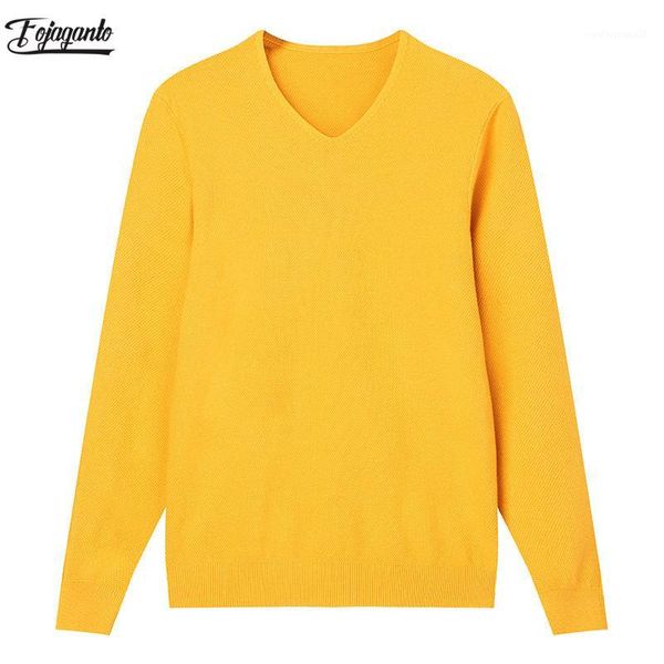 

men's sweaters fojaganto brand men o-neck solid color men's fashion slim sweater wild casual pullover male1, White;black