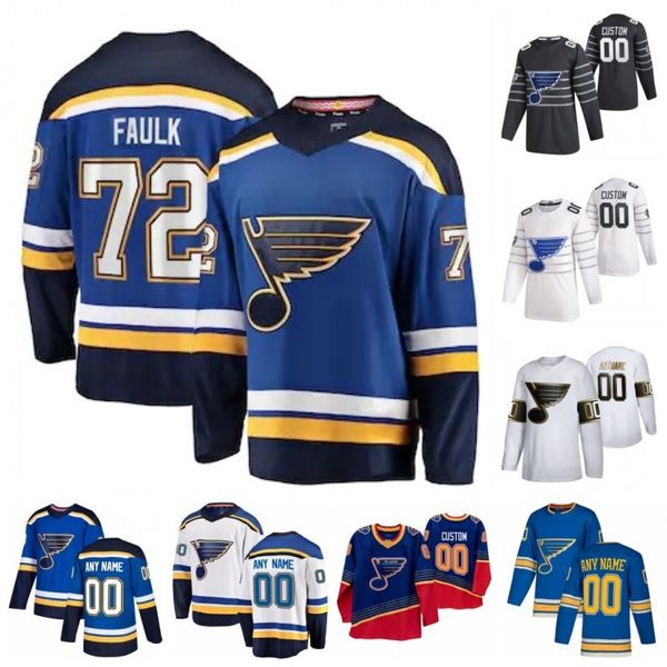 

custom st. louis blues justin faulk mackenzie maceachern marco scandella michael del zotto nikita soshnikov 2020 hockey jersey stitched, Black;red