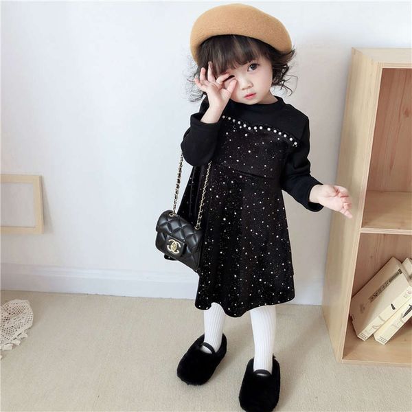 

girl's winter drs baby net red foreign sle children's little fragrance personali fashion shiny plush thickened princs skirt, Red;yellow