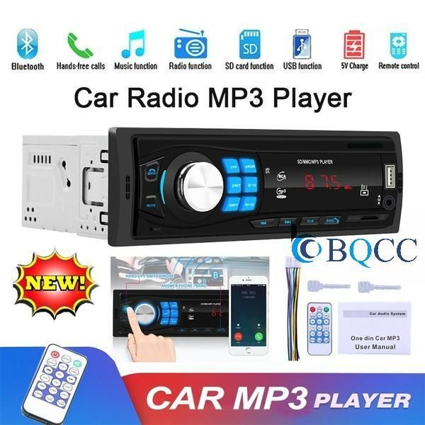 

autoradio 1din car radio stereo in-dash bluetooth audio tf/usb/aux/fm head unit mp3 player1