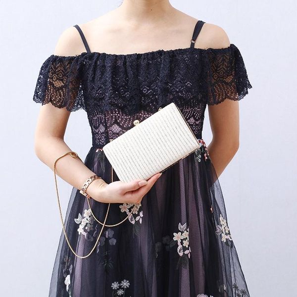 

новый стиль трикотажные маленькой квадратного мешка мешок вечера банкет леди проведение наклонного креста