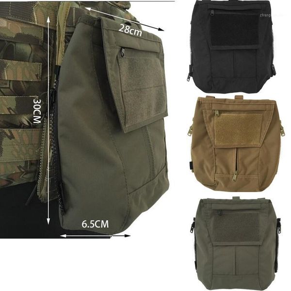 

hunting jackets outdoor tactical multi-functional avs / jpc2.0 vest zipper back with bag sundry bag1, Camo;black