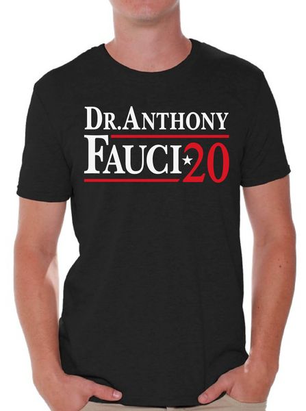 

д-р энтони фоки фоки 2020 президент tshirt фоки топ с коротким рукавом мужской размер евро спорт толстовка с капюшоном толстовка мужчины тен