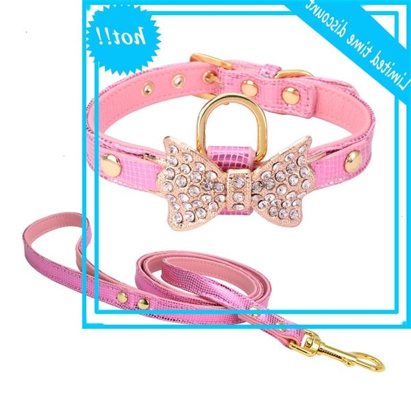 

cute personalized designer dog leather pet collars plus grooming service matching collar leash set comb puppy harness