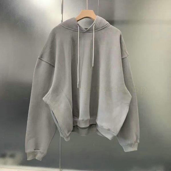

2021 double hooded designer hoodie pullover long sleeve sweatshirts street style hoodies men women hip hop casual streetwear size s-xl, Black
