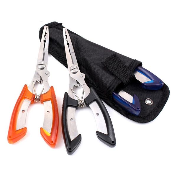 

stainless steel fishing pliers with package scissors line cutter remove hook fishing tackle tool black/blue/orange bbyosf alice_bag