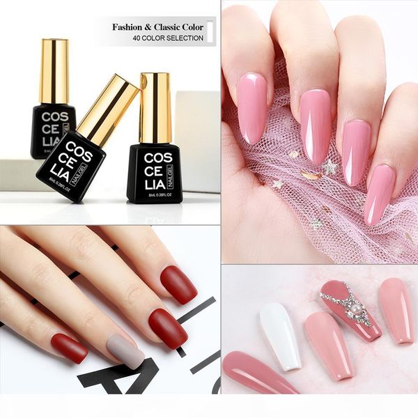 

coscelia new шт гель лак для ногтей набор все для маникюра nail art set soak off semi постоянная pure gel лак top base coat set