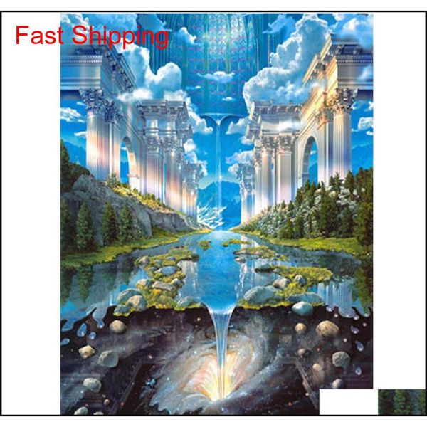 

30x40cm abstract painting diy 5d diamond painting crafts cross stitch lighthouse mosaic diamond embroidery sewin qylcgf packing2010