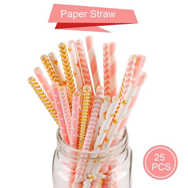 

бумага соломка детские birthday party fengrise 25pcs украшение дети flamingo свадьба событие поставка творческих смешанных цветов wmtfpb