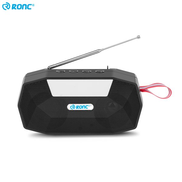 

portable speakers solar energy wireless sound box stereo music player support aux tf fm radio subwoofer outdoor usb speaker