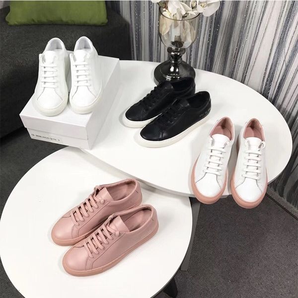 

black friday aaa ordinary men's white leather lovers' women's flat sports shoes