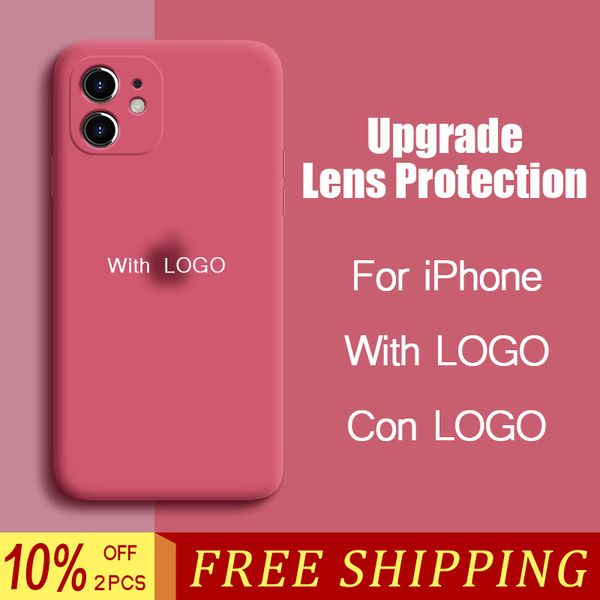 

soft liquid silicone phone case for iphone 11 pro x xr xs max 7 8 6 6s plus se2020 cover camera protection with