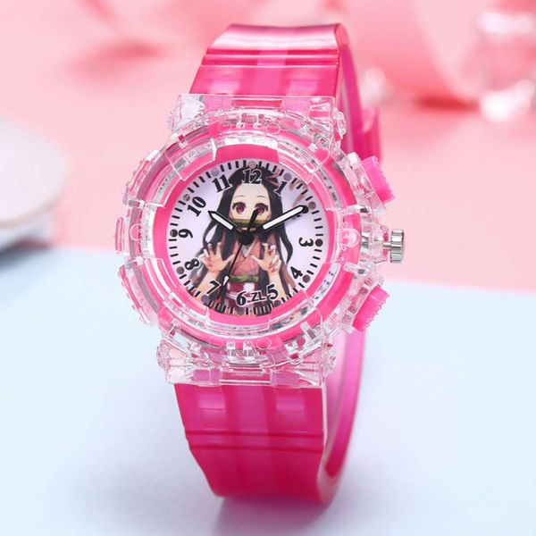 

ghost kitchen blade watch of the door tanzhilang you douzi my wife shanyiyi's help anime watch children's watch, Slivery;brown