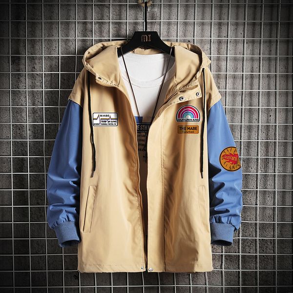 

2021 new casual estilo inglaterra primavera jaqueta masculina marca roupas de beisebol plus size bcgg, Black;brown