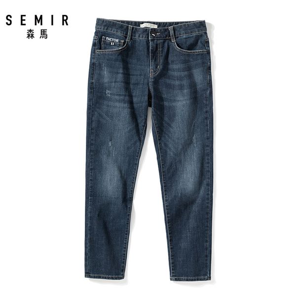 

semir jeans men autumn new korean style trendy feet stretch man demin pants