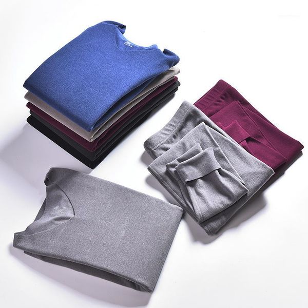 

winter long johns keep warm autumn winter shirt+pants set thick men thermal underwear sets1, Black;white
